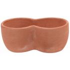 TerrArte Terracotta, Cassetta Primula a Due, zweifacher Pflanztopf, Kräutertopf, Blumentopf, Kräuter