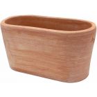 TerrArte Terracotta, Cassetta Semiovale Moderne, ovaler Pflanztopf, Blumentopf, Kassette