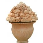 Impruneta Terracotta, Tortiglione a Fruttiera, Früchtekorb, Gartendekoration