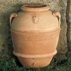 Impruneta Terracotta, Orcio a Parete, Wandkrug mit Henkeln, Vase, Pflanztopf