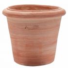 TerrArte Terracotta, Cilindro Liscio Montelupo, runder Pflanztopf, Blumentopf