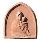 Impruneta Terracotta, Madonna nel Manto, Wandbild Madonna mit Mantel, Dekoration, Relief