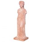Impruneta Terracotta, Cariatide Greca, Statue griechische Frau, Gartendekoration, Figur, Skulptur