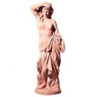 Impruneta Terracotta, Aurora, Frauen-Statue "Morgenröte", Gartendekoration, Figur
