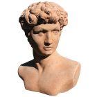 Impruneta Terracotta, Busto del David - Michelangelo, Büste Mann, Gartendekoration, Figur