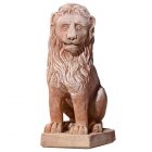 Impruneta Terracotta, Leoncino Seduto, kleiner Löwe, Tierfigur, Gartendekoration