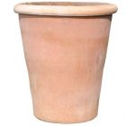 Impruneta Terracotta, Vaso a Bugnolo liscio Alto, runder Pflanztopf, Bodenvase, Vase