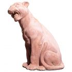 Impruneta Terracotta, Panterina secuta, Panther, Tierfigur, sitzend, Terracottatierfigur, Gartenfigur