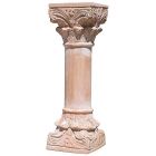 Impruneta Terracotta, Colonna con Capitelli, verzierte Säule, Basis, Sockel, Gartendekoration