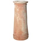 Impruneta Terracotta, Colonna Marchesa Anna, glatte Säule, Basis, Sockel
