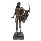Bronzefigur Apollo Belvedere, Gartenfigur, Höhe 61,9 cm, A BRONZE SCULPTURE OF APOLLO BELVEDERE