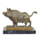 Bronzetierfigur Wildschwein, Keiler, Eber, Länge 32,3 cm, Dekofigur, Bronzewildschein, Wildschweinfigur, Gartenfigur, A BRONZE SCULPTURE OF A WILD BOAR
