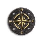 Gusseisenplakette Kompass, A CAST IRON COMPASS PLAQUE