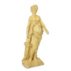 Polyresinfigur Frau mit Lyra, Frauenfigur, Gartenfigur, A RESIN STATUE OF A WOMAN WITH LYRE