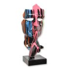 Dekofigur Maske "Speak No Evil", H, 62,5 cm, schwarz, Drip-Design, Polyresinfigur, Kunstfigur, Filmfigur, A RESIN "SPEAK NO EVIL" DRIP MASK