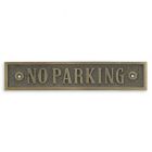 Gusseisenschild "No Parking" (Kein Parken), A CAST IRON "NO PARKING" PLAQUE