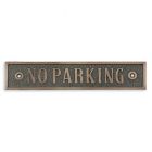 Gusseisenschild "No Parking" (Kein Parken), A CAST IRON "NO PARKING" PLAQUE