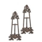 2er-Set Gusseisen-Buchstützen, A PAIR OF CAST IRON BOOK-STANDS