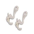 Paar Wandhaken mit Schwanenfigur aus Gusseisen, A PAIR OF CAST IRON SWAN COAT HOOKS