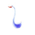 Glasfigur Schwan im Murano-Stil, Höhe 12,2 cm, klein, Figurine, A MURANO STYLE MINIATURE GLASS FIGURINE OF A SWAN