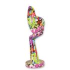 Graffiti-Kunst-Figur Gesicht auf Hand, A RESIN FACE RESTING ON A HAND GRAFITY ART