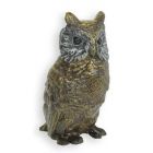 Bronzefigur Eule, A BRONZE SCULPTURE OF AN OWL