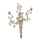 Wanddekoration aus Porzellan mit Bronzeanteilen, A BRONZE MOUNTED PORCELAIN TWO-BRANCH WALL APPLIQUE
