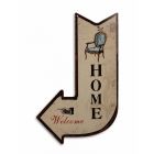 Blechschild, A TIN DIRECTION SIGN