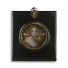 Rechteckiger, dunkler Porträtrahmen, A FRAMED PORTRAIT