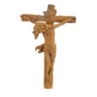 Kruzifix, Kreuz aus Gusseisen, rostfarben, A RUSTY CAST IRON CRUSIFIX