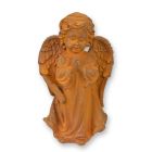 Gusseisenfigur Putte, Engelfigur, rostfarben, A RUSTY CAST IRON FIGURINE OF A PRAYING PUTTO