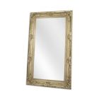 Wandspiegel, rechteckig, verziert, goldfarben, Hochformat, Barockspiegel, Ganzkörperspiegel, Innendekoration, Wanddekoration, Raumdekoration, A SILVER MIRROR