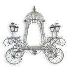 Eisendekoration Kutsche, Blumenwagen, H. 137 cm, Gartendekoration, Blumenständer, AN IRON CARRIAGE