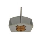 Pflanzkorb aus Holz, Länge 23 cm, weiß, mit Henkel, Holzkorb, Holztopf, Holzbehälter, Kräutertopf, A WOODEN FLOWER BASKET