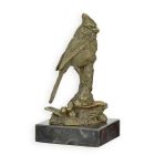 Bronzetierfigur Kardinalvogel, H. 14,1 cm, Vogelfigur, Tierfigur, Bronzevogel, Dekofigur, Sammlerfigur, A BRONZE SCULPTURE OF A NORTHERN CARDINAL BIRD