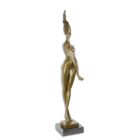 Moderne Bronzefigur nackte Frau - Höhe 98 cm