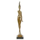 Moderne Bronzefigur nackte Frau - Höhe 100,5 cm