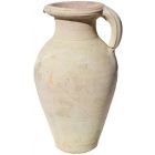 Amphore mit Henkel, Terracotta, rund, Serie Amphora, Henkelamphore, Pflanzamphore, Pflanzvase, Gartengefäß