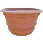 Galestro Terracotta, Conca Bassa, runder Blumentopf, Becken, Pflanzgefäß