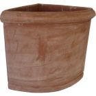 Galestro Terracotta, Angolare, Ecktopf, Pflanzgefäß, Blumentopf