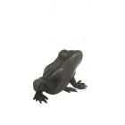 Bronzetierfigur Frosch, braun, Kröte, Bronzefrosch, Froschfigur, Gartenfigur, Tierfigur