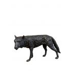 Bronzefigur Wolf,  Wolfsfigur, Bronzetierfigur, Bronzewolf, Bronze