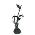 Bronzefigur Entengruppe, Ente, Vogel, Vögel, Entenfigur, Vogelfigur, Bronzetierfigur, Bronzeente, Bronzevogel, Bronze