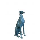 Bronzefigur Hund, Windhund, Hundefigur, Bronzetierfigur, Bronzehund, Bronze