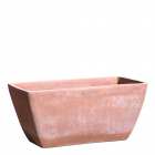 Impruneta Terracotta, Vasca Oriente, Blumenkasten, rechteckig, länglich, schlicht, grau, klein bis groß, Rechtecktopf, Terracottatopf
