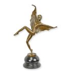 Bronzefigur "Batgirl", Höhe 43,8 cm, Dekofigur, Tanzfigur, Frauenfigur, A BRONZE SCULPTURE CALLED "THE BAT GIRL"
