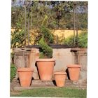 Impruneta Terracotta, Vaso Alto, schlichter Pflanztopf