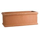 Impruneta Terracotta, Fioriera Rettangolare Liscia, Blumenkasten, Balkonkasten, rechteckig, länglich, schlicht, klein bis groß, Rechtecktopf, Terracottatopf