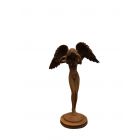 Gusseisenfigur Engel, Engelfigur, Gusseisenengel, Dekofigur, Gartenfigur