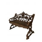 Gusseisen-Bank, schmal, Gusseisenbank, Gartenmöbel